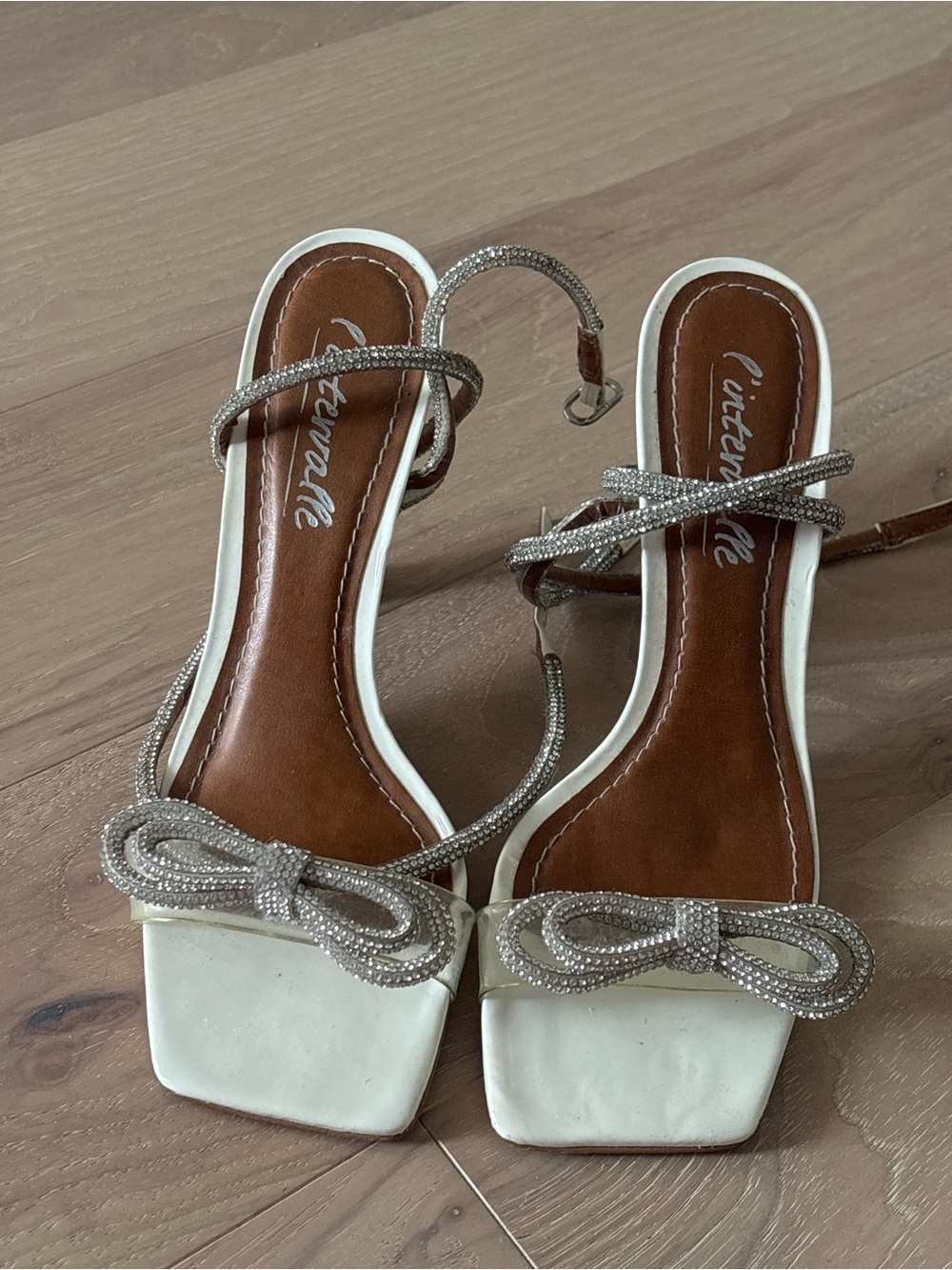 L’Intervalle Ivory Strappy Bow Sandals